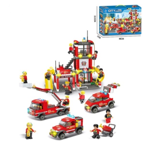 Set de Construcție  Unitatea De Pompieri , 788 piese