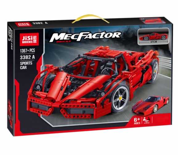 Ferrari Enzo Roșie, Set de Construcție, 1367 piese 