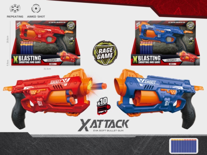 Pistol Blaster cu 10 Proiectile