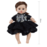 Păpușă Reborn Interactivă cu Corp Moale și Rochie Elegantă – 35 cm