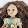Păpușă Elegantă cu Rochie din Tulle și Împletituri Decorative