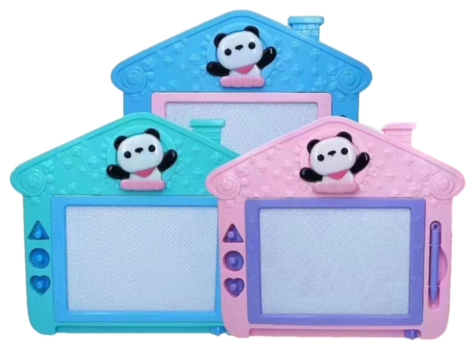 Tabla Magnetică de Scris și Desenat cu 3 Ștampiluțe și Numărătoare, 32cm 