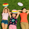 Minge senzorială Rugby cu texturi Pop-It, culori vibrante