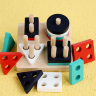 Set Jucărie din Lemn pentru Sortare Forme Geometrice