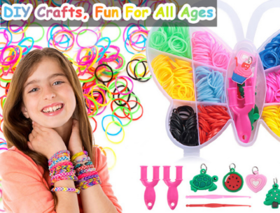 Set de Brățări Elastice DIY în Formă de Fluture | image