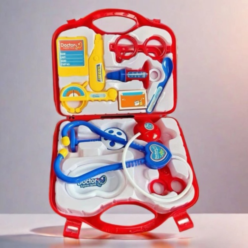 Set Doctor Copii cu Valiză și Accesorii Medicale (culoare aleatorie)