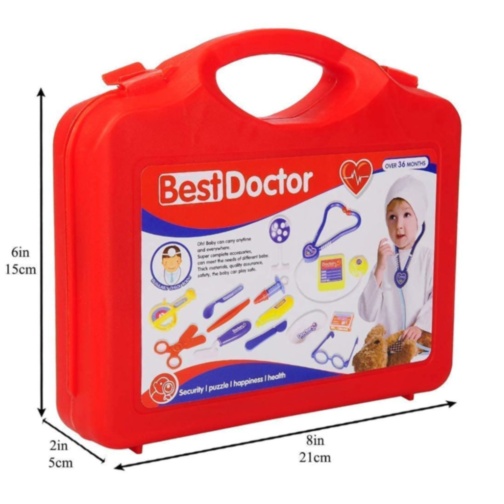 Set Doctor Copii cu Valiză și Accesorii Medicale (culoare aleatorie)