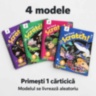 Cărticică creativă de răzuit cu 4 pagini și bețișor