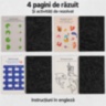 Cărticică creativă de răzuit cu 4 pagini și bețișor
