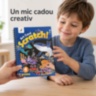 Cărticică creativă de răzuit cu 4 pagini și bețișor