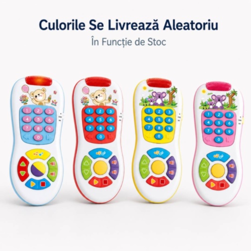 Telecomandă Interactivă pentru Bebeluși cu Lumini și Sunete