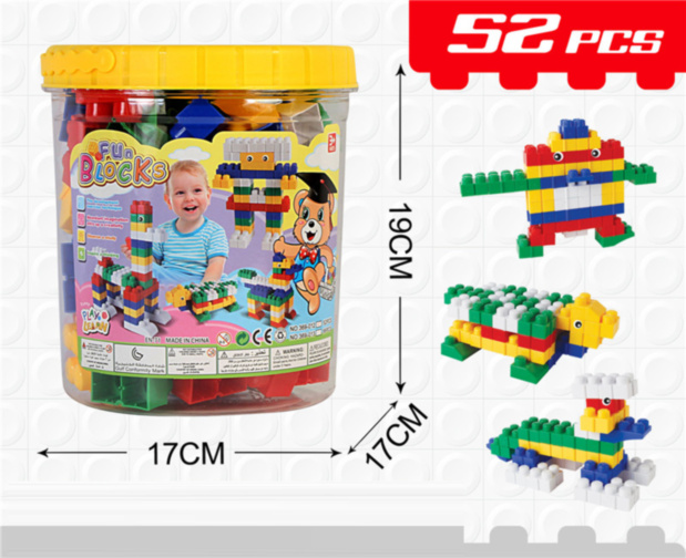 Set de Construcție din 52 Blocuri Colorate