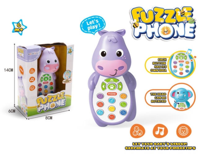 Telefon Interactiv cu Sunete  Hipopotam
