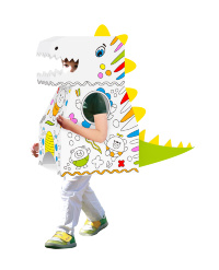 Costum de Dinozaur, Constructor din Carton cu Carioci             