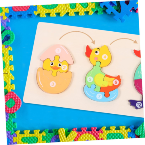 Ciclul de Viață al Rățuștii, Puzzle Incastru de Lemn