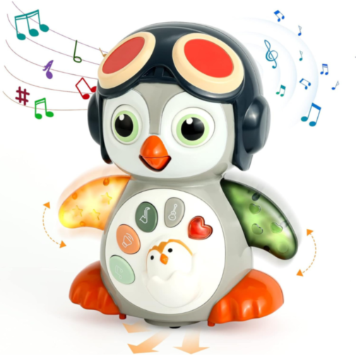 Pinguin Dansator cu Lumini și Sunete – Jucărie Interactivă