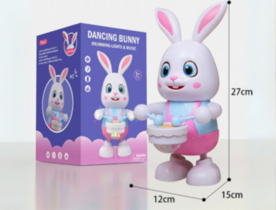 Iepuraș Interactiv cu Tobe, Muzică și Lumină  | image