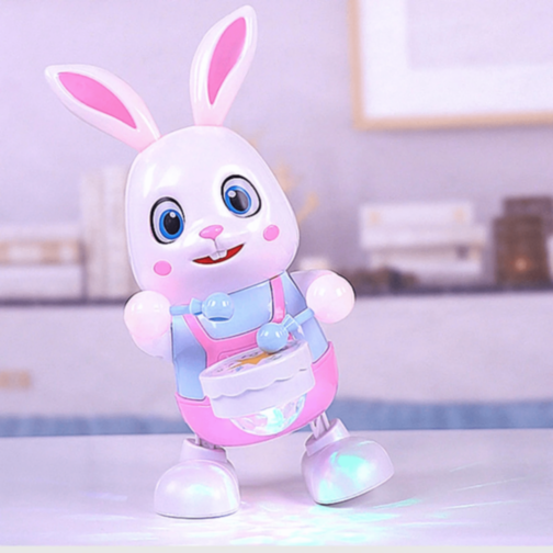 Iepuraș Interactiv cu Tobe, Muzică și Lumină 