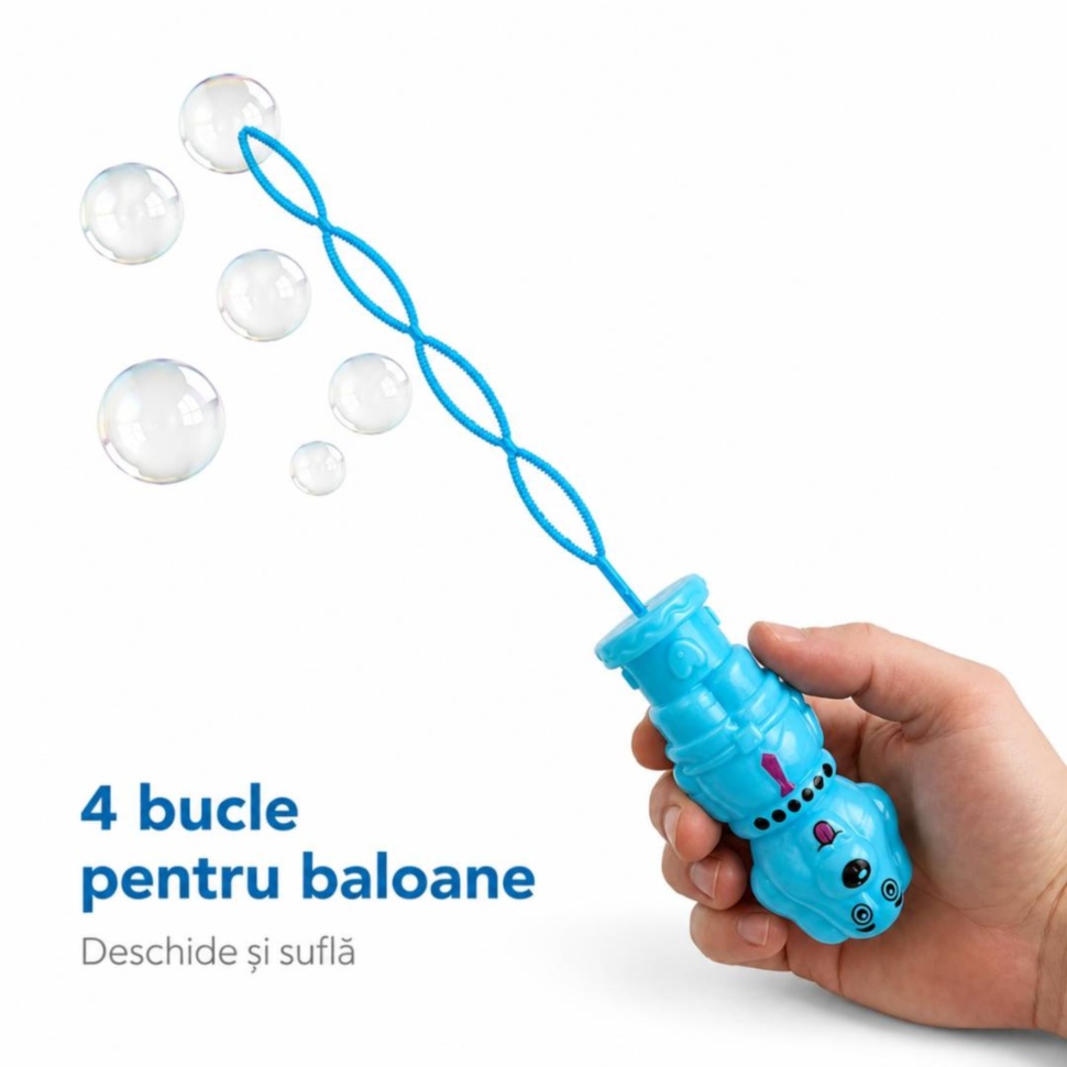 Tijă cu 4 bucle pentru baloane de săpun
