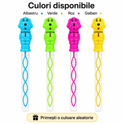 Baghetă pentru baloane cu mâner cățel colorat, set 24 buc., pret 1 buc.