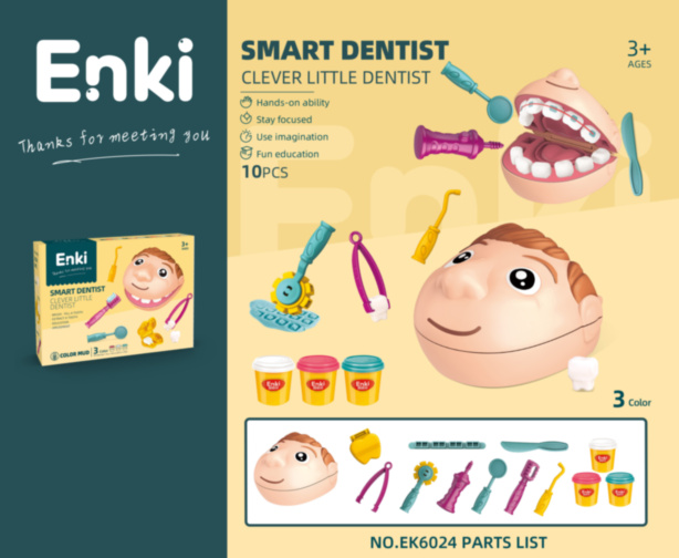 Set Plastilină "Doctorul Dentist Drill&Fill" 