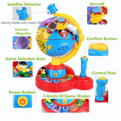 Glob Interactiv cu Jocuri Educative și Funcții Multimedia pentru Copii | image