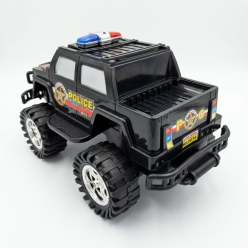 Mașină Off-Road Poliție Mare cu Inerție și Roți Mari (culoare aleatorie)
