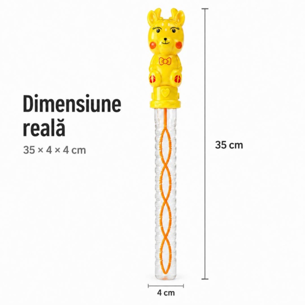 Dimensiunea baghetei pentru baloane de săpun de 35 cm