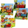 Set de Construcție Trenul cu Animale, 18 piese 