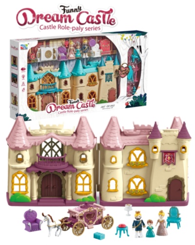 Castel Medieval cu Figurine, Mobilă și Accesorii, sunete și lumini