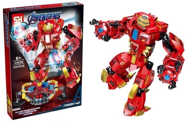 Set Construcție Iron Man, Mark 46, 337 piese 