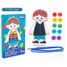 Jucărie Montessori din Lemn – Îmbrăcare și Încheiere Nasturi