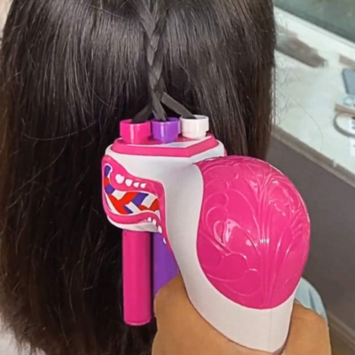 Dispozitiv Electric pentru Împletit Părul – Jucărie Creativă cu Accesorii Colorate