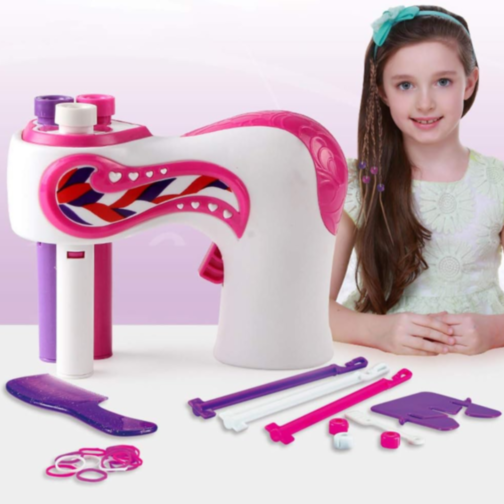 Dispozitiv Electric pentru Împletit Părul – Jucărie Creativă cu Accesorii Colorate