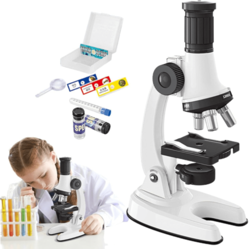 Microscop 1200X cu Lumină LED și Accesorii Educaționale
