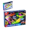 Pista Auto cu Circuit Flexibil, Luminos și 1 Mașinută