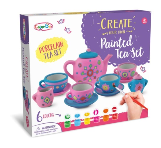 Set de Pictat Ceșcuțe din Porțelan cu 6 Culori 