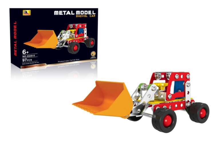 Set de Construcție Metalic "Buldozer" 95 piese