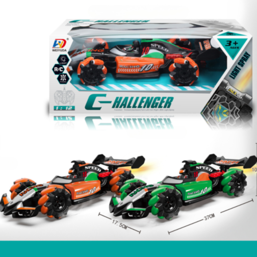 Mașinuță RC 4x4 C-Hallenger cu Lumină și Spray - Jucărie Interactivă pentru Copii