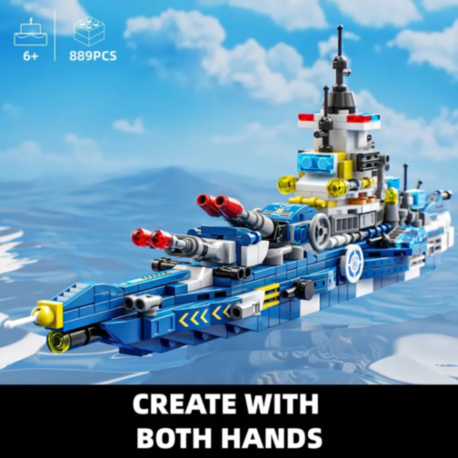 Set de Construcție Nava de Patrulare Maritimă 8-în-1 - 889 Piese