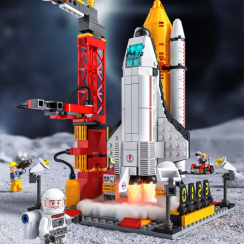 Set de Construcție Navetă Spațială cu Rachetă și Astronauți – 494 Piese