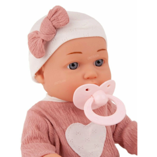 Păpușă Bebeluș Realistă cu Pătuț și Păturică – Set Joc de Rol pentru Fetițe 