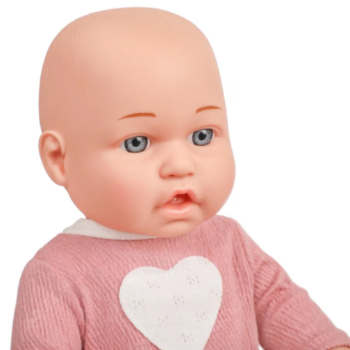 Păpușă Bebeluș Realistă cu Pătuț și Păturică – Set Joc de Rol pentru Fetițe 