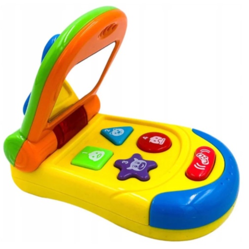 Telefon jucărie interactiv cu clapetă pentru bebeluși (culoare aleatorie)