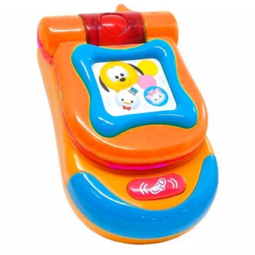 Telefon jucărie interactiv cu clapetă pentru bebeluși (culoare aleatorie)