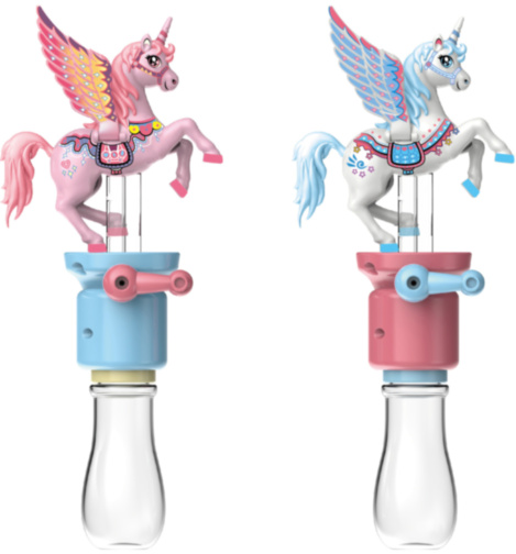 Unicorn Rotativ Interactiv cu Baloane de Săpun