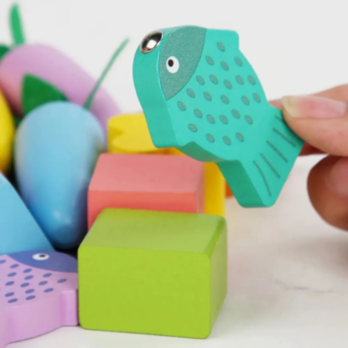 Set Montessori de Activități Educative 8 în 1 cu Elemente din Lemn