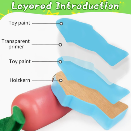 Set Montessori de Activități Educative 8 în 1 cu Elemente din Lemn