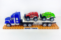 Camion Transportator cu 2 Mașinuțe, 52cm