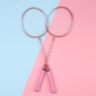 Set 2 Rachete de Badminton pentru Copii cu Husă Colorată – Roz sau Albastru
